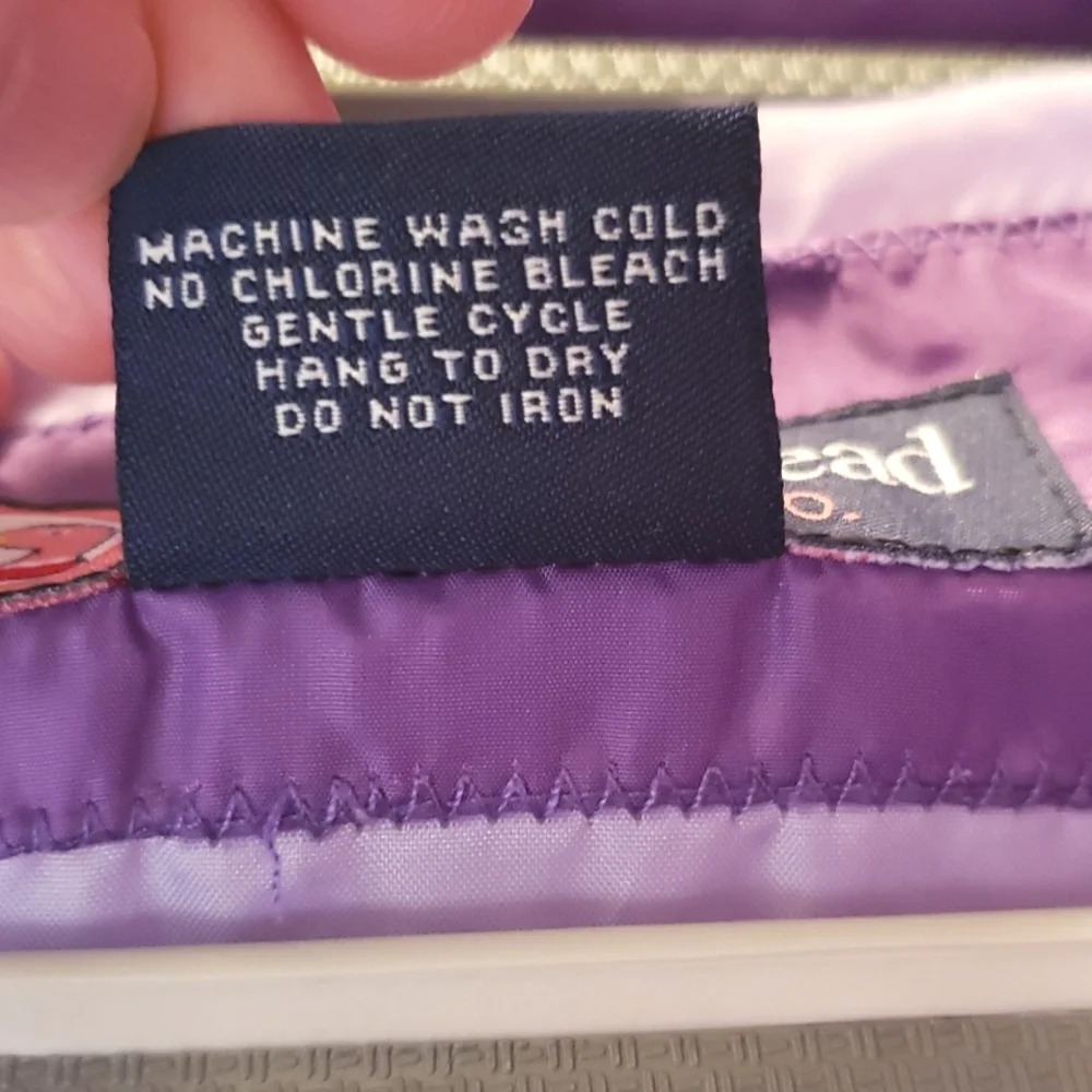 Duck Head Jeans Co Down and Waterfowl Purple Puffer Vest Size Small - Picture 11 of 16